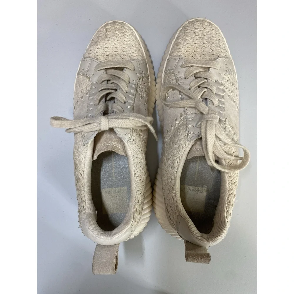 Dolce Vita Dolen Sneaker Womens Size 7 Crochet Rich Mom Quiet Luxury Preppy Chic